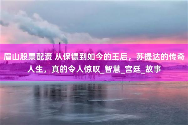 眉山股票配资 从保镖到如今的王后，苏提达的传奇人生，真的令人惊叹_智慧_宫廷_故事